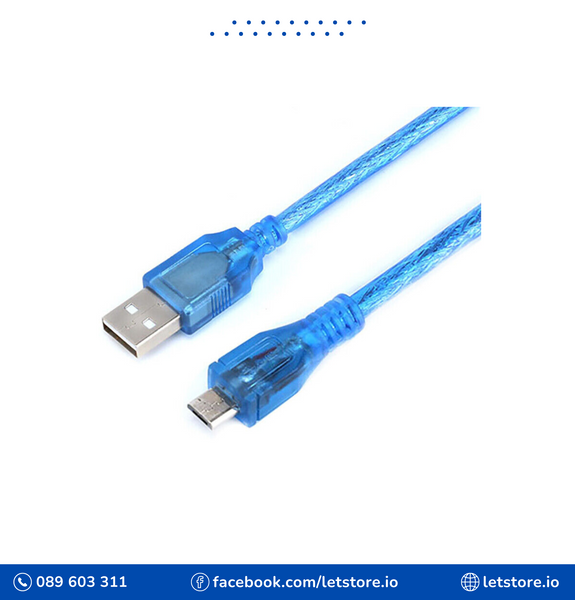 USB 2.0 Cable Type A Male to Micro-B Male 0.5 Meter