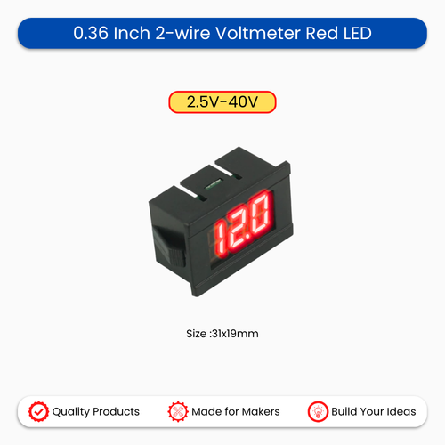 0.36 Inch 2-wire Voltmeter 2.5-40V