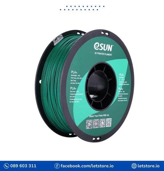 ESUN PLA+ 1.75mm Green Color 1KG 3D Printer Filament
