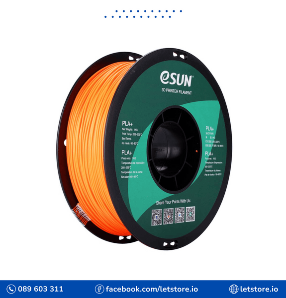 ESUN PLA+ 1.75mm Orange Color 1KG 3D Printer Filament