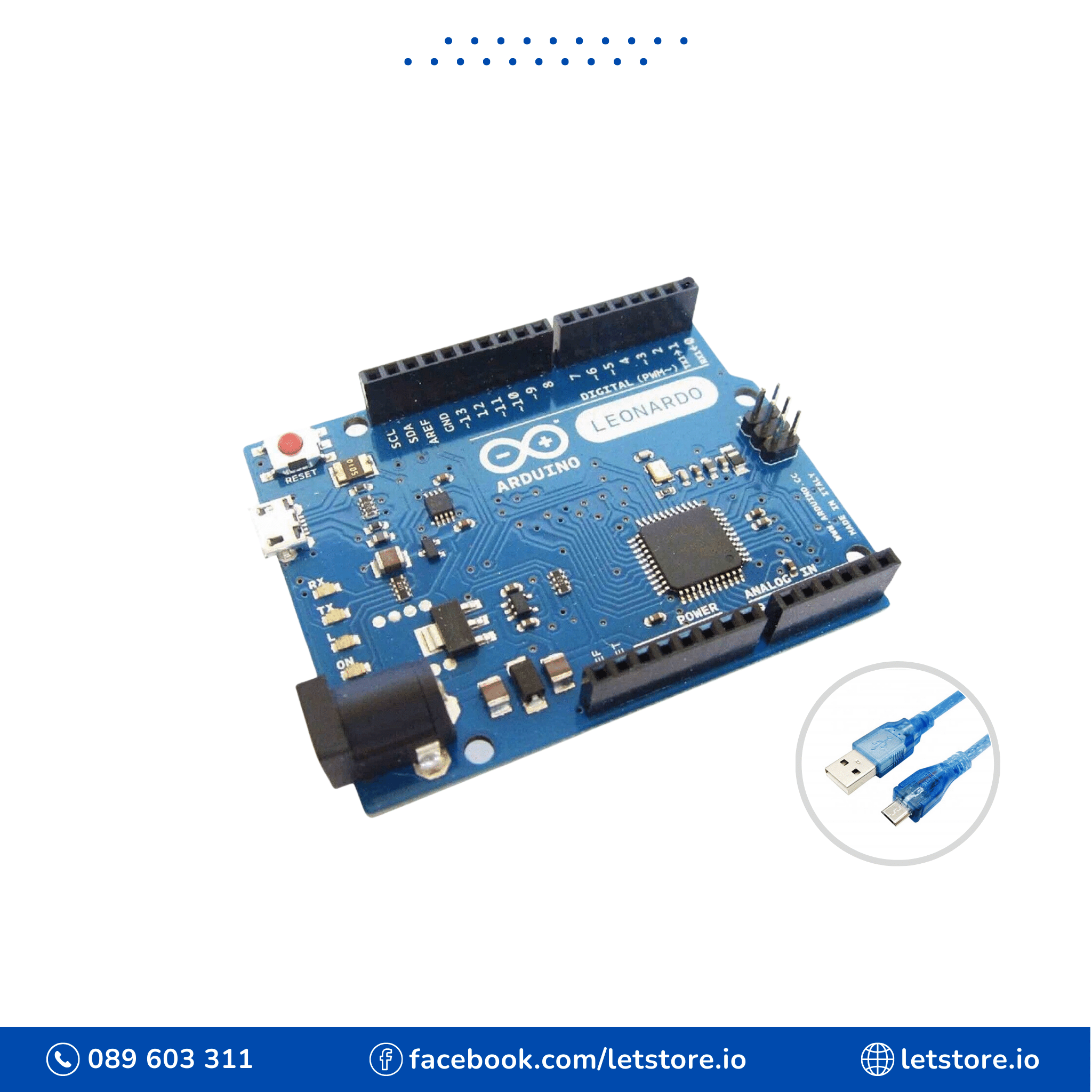 Leonardo R3 ATmega32U4 Development Board With USB Cable Geekcreit for  Arduino - products that work with official Arduino boards