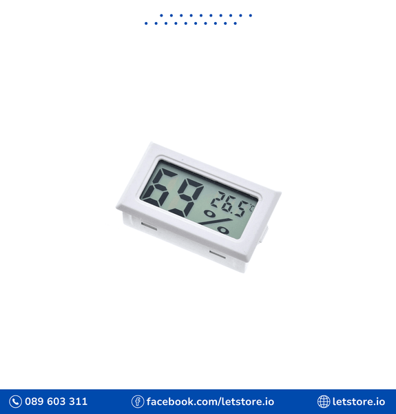 Mini LCD Digital Thermometer FY-11 white