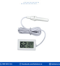 Mini LCD Digital Thermometer FY-12 white