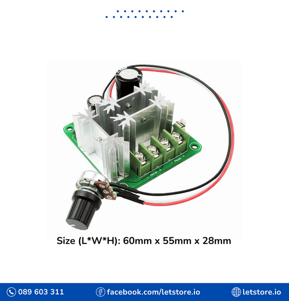 PWM DC Motor Speed Controller 6-90V 15A