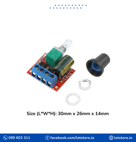 PWM DC Motor Speed Controller 5-35V 5A