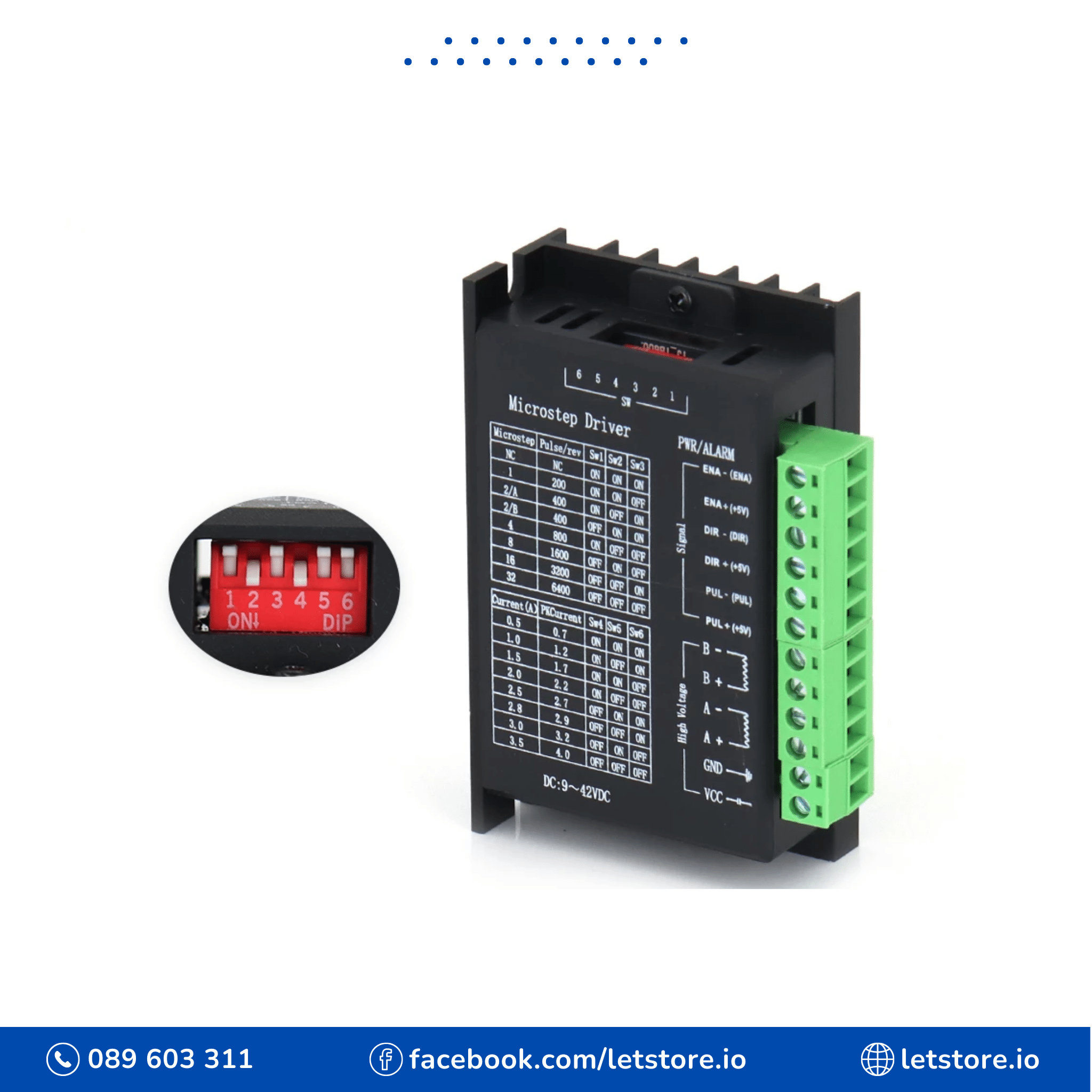 Microstep Driver TB6600 4.0A Stepper Motor Driver 9-42V – LET STORE