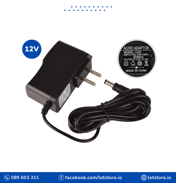 AC to DC 12V 2A Power Supply Adapter