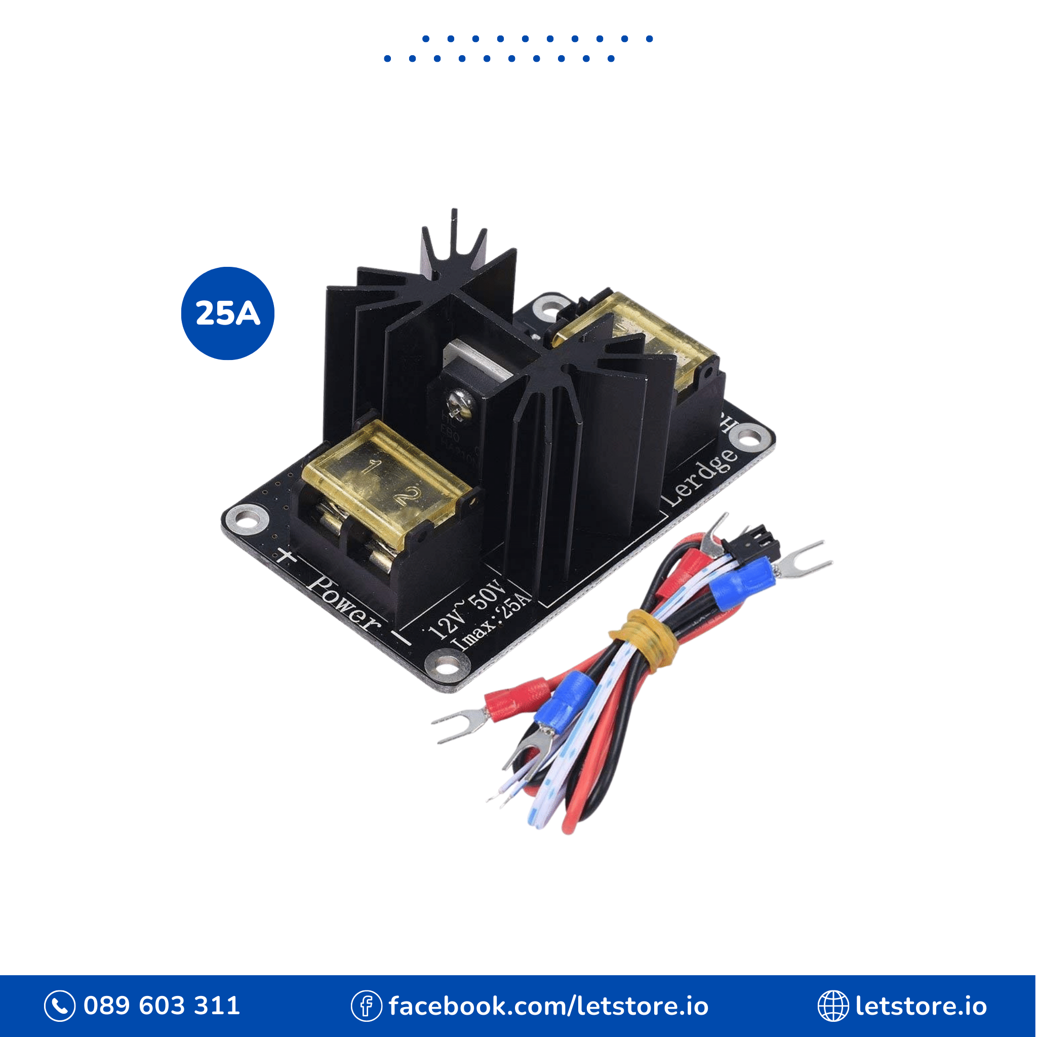 25A MOSFET High Power Heated Bed Expansion Power Module MOS Tube for 3 ...